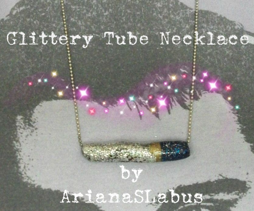 Glittery Tube Necklace