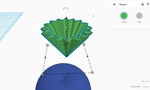 Creating the Blueberry's Blossom End