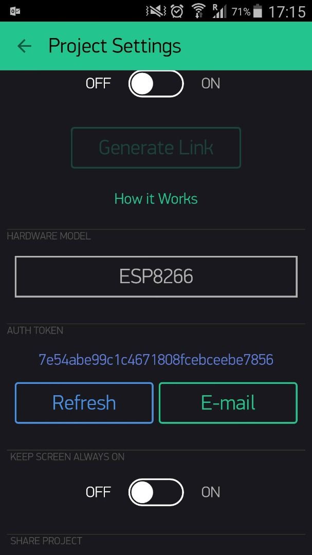 Creating Your Android / Iphone App With Blynk