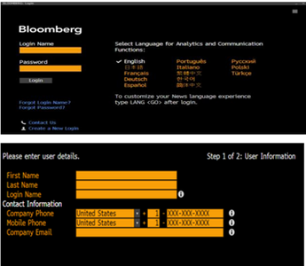 Setting Up That Bloomberg Account/Logging In