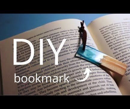 DIY Wood Resin Bookmark