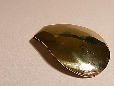 Brass Teardrop Pendant