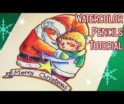 DIY Christmas Postcard STEP BY STEP