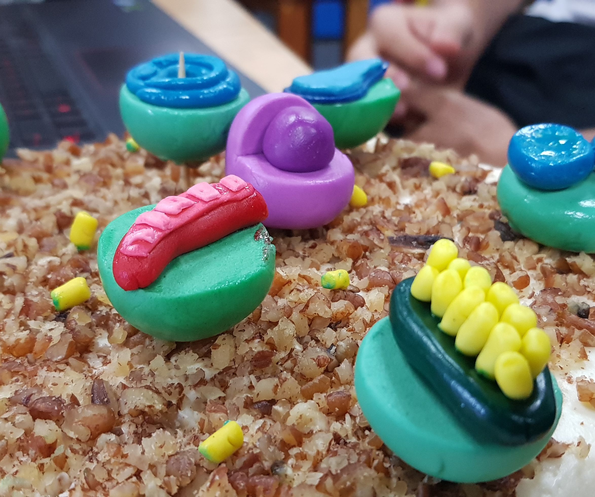 Célula Vegetal En Forma De Pastel Con Cuestionario