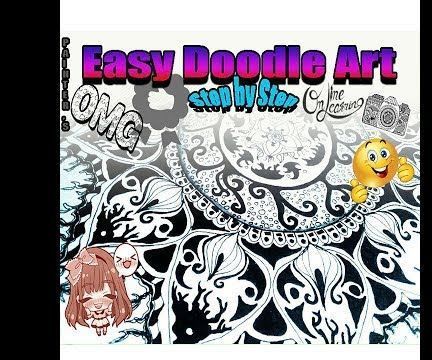 Doodle Art Drawing for Beginners || EASY QUICK DOODLE ART PATTERN