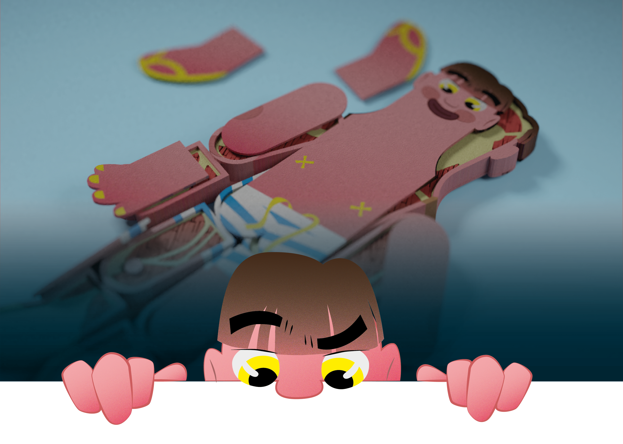 Moñeco - Human Anatomy Puzzle and Toy Doll