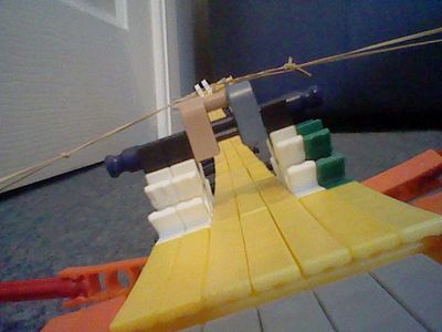 Ultra Cool Modded Knex 5 Elastic Band Crossbow.