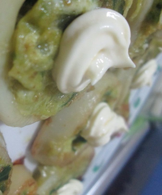 Delicious Stuffed Squid Rings. 