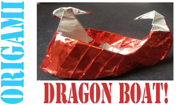 How to Make an Origami Dragon Boat (Ship) - TCGames [HD]