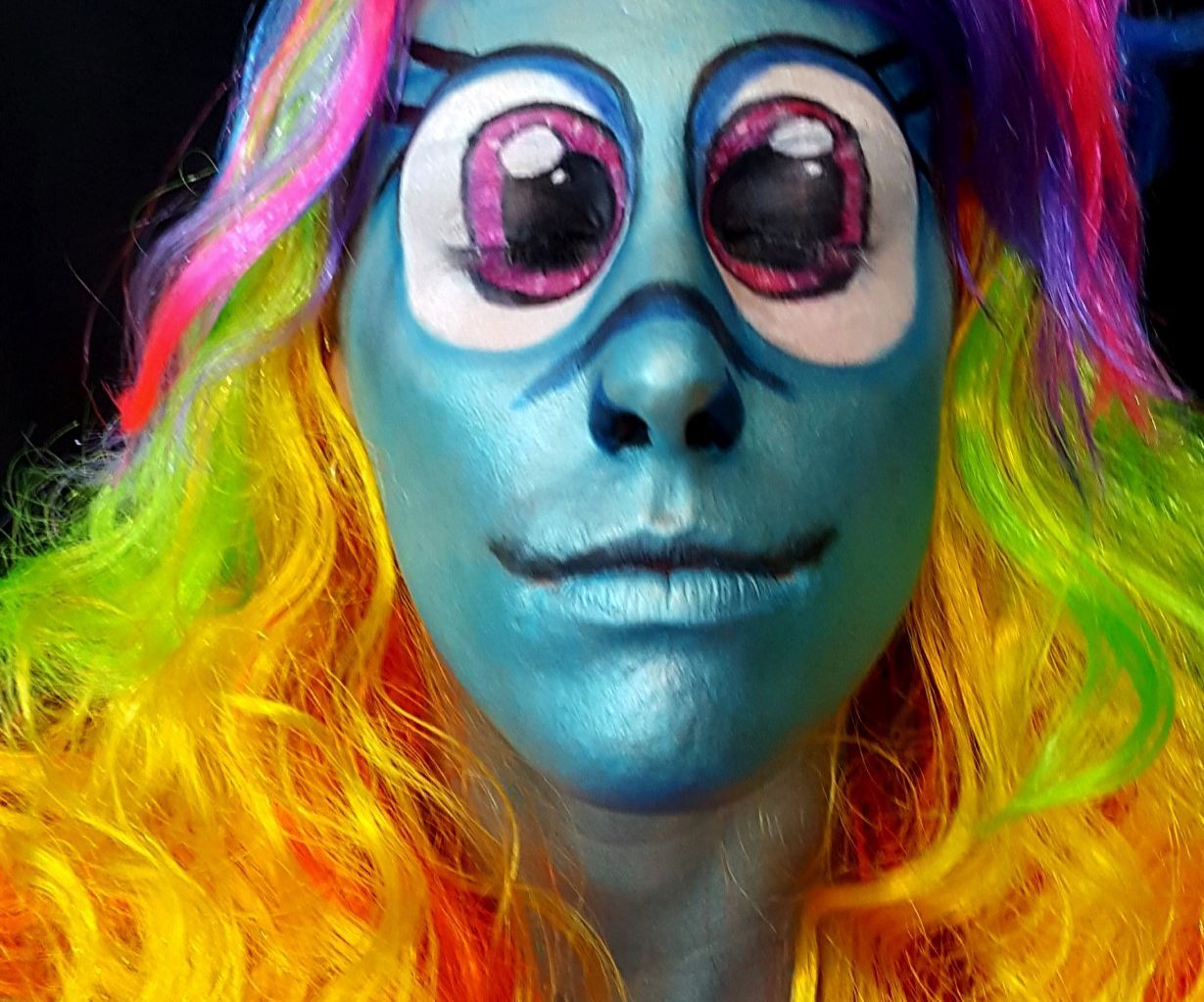 My Little Pony Face Paint. (Creepy) 