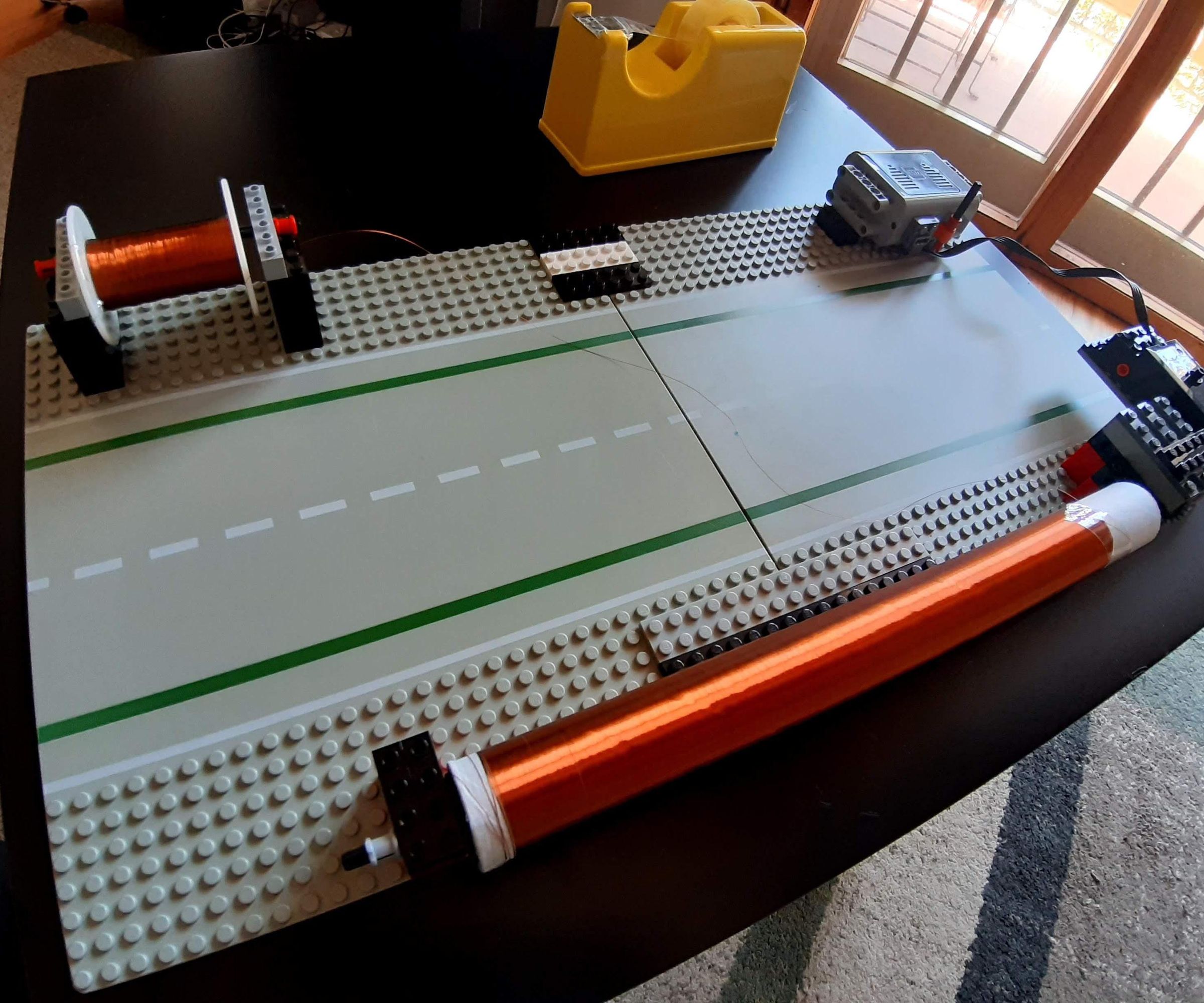 LEGO Tesla Coil Winder