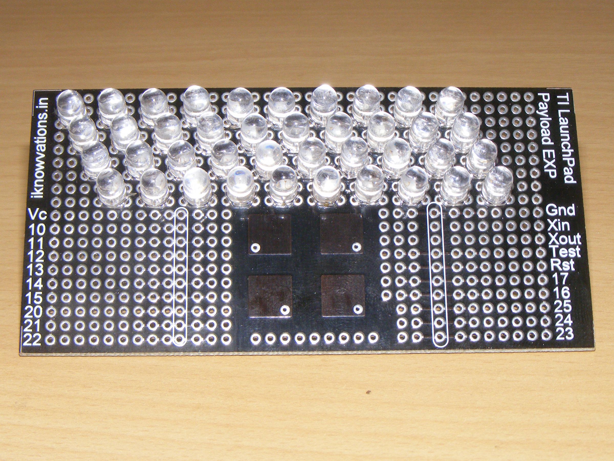 EXP Board With 40 LEDs for TI LaunchPad From Iknowvations