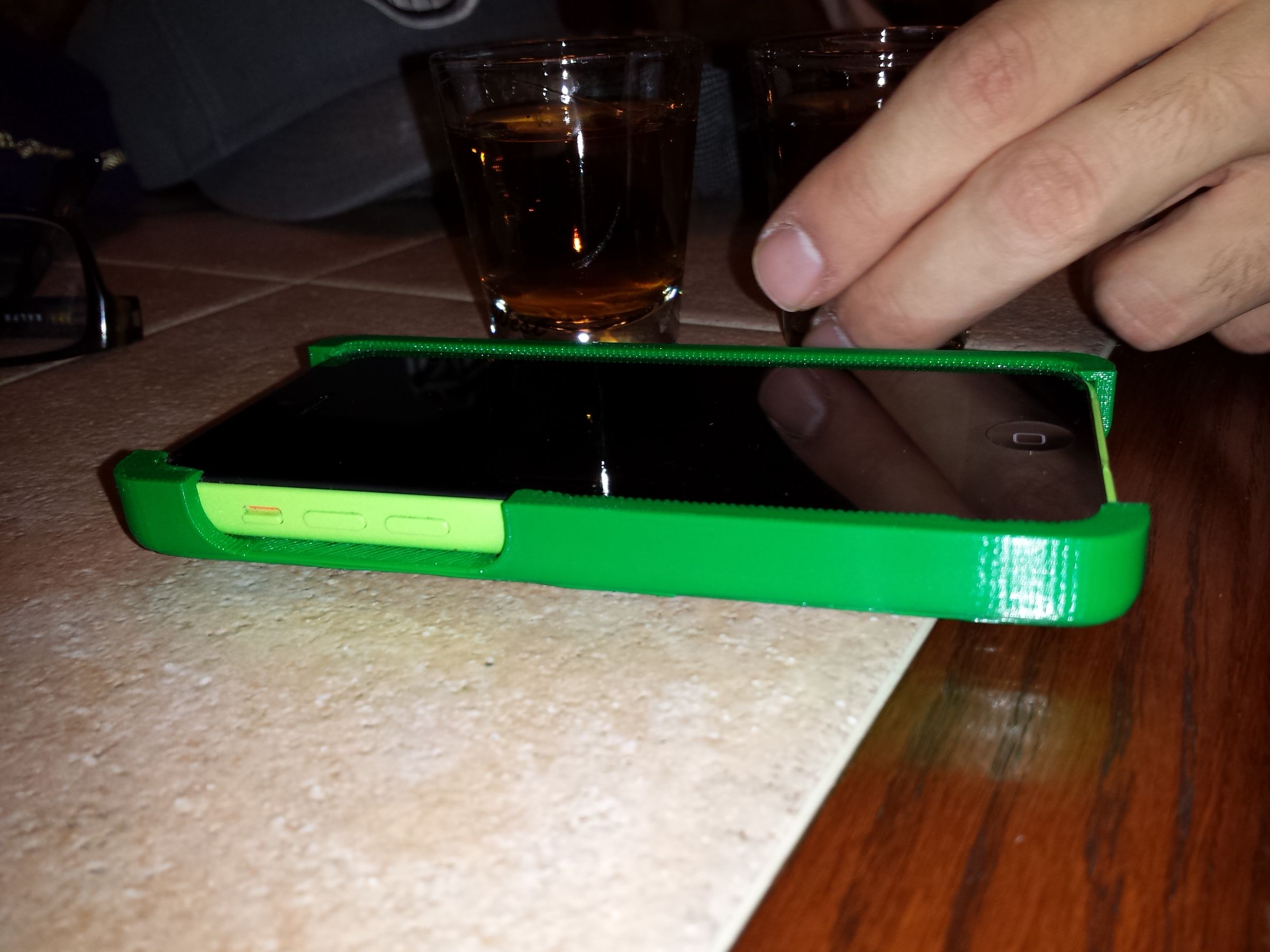 3d printed & laser-engraved iphone 5c case