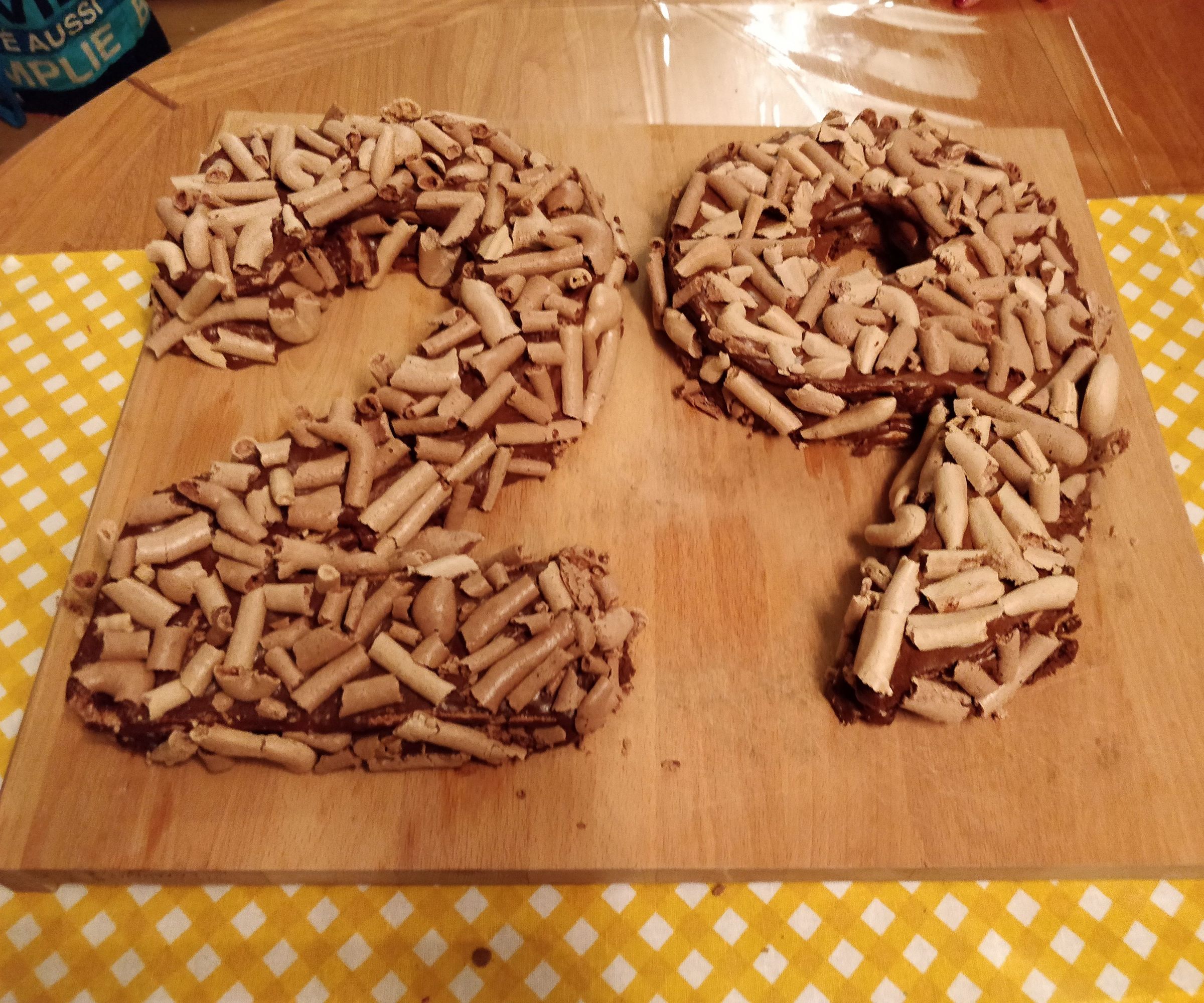 Number Cake Meringue / Chocolate Mousse
