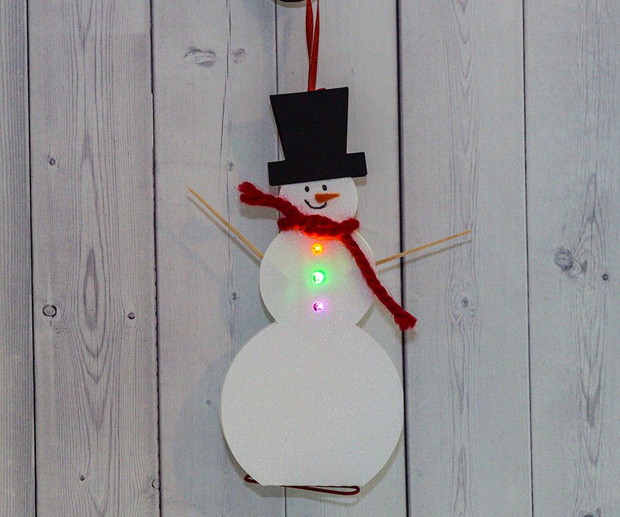 Light Up Snowman Ornament