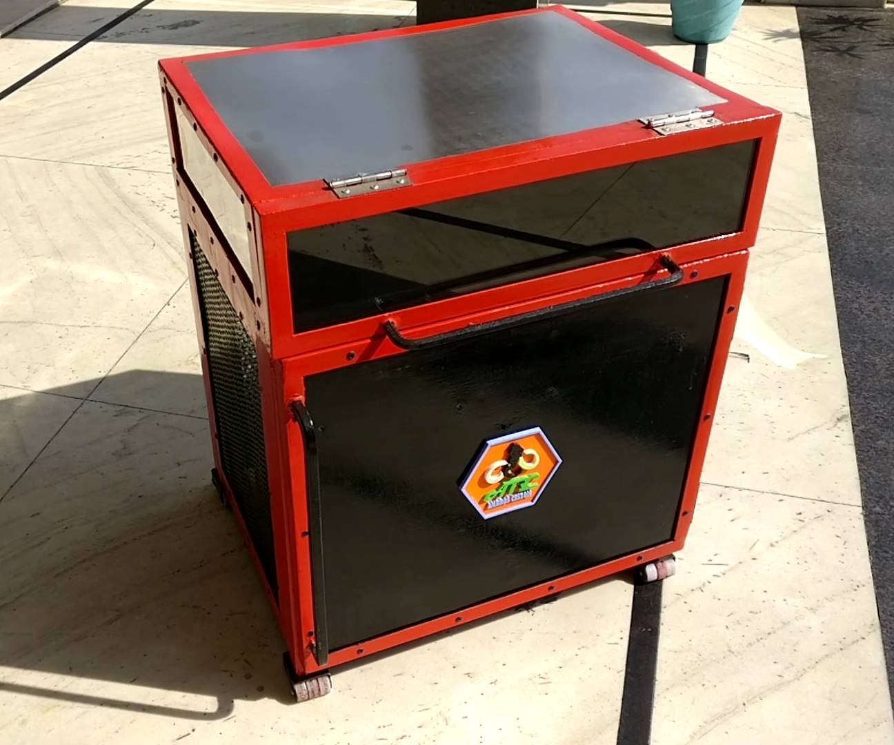 Homemade Inverter Battery Trolley