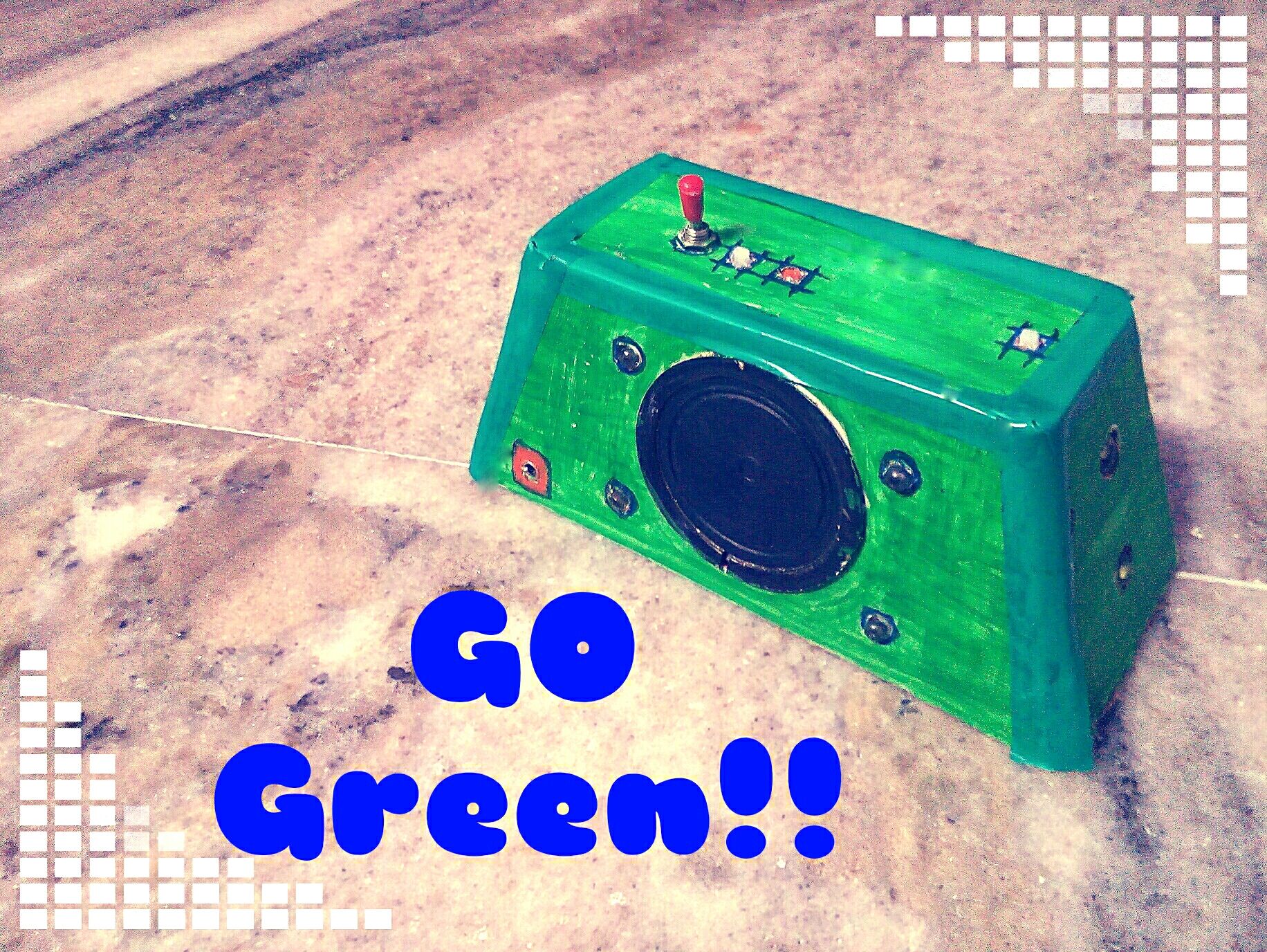 Go Green Powerbank W/ Speaker and LEDs