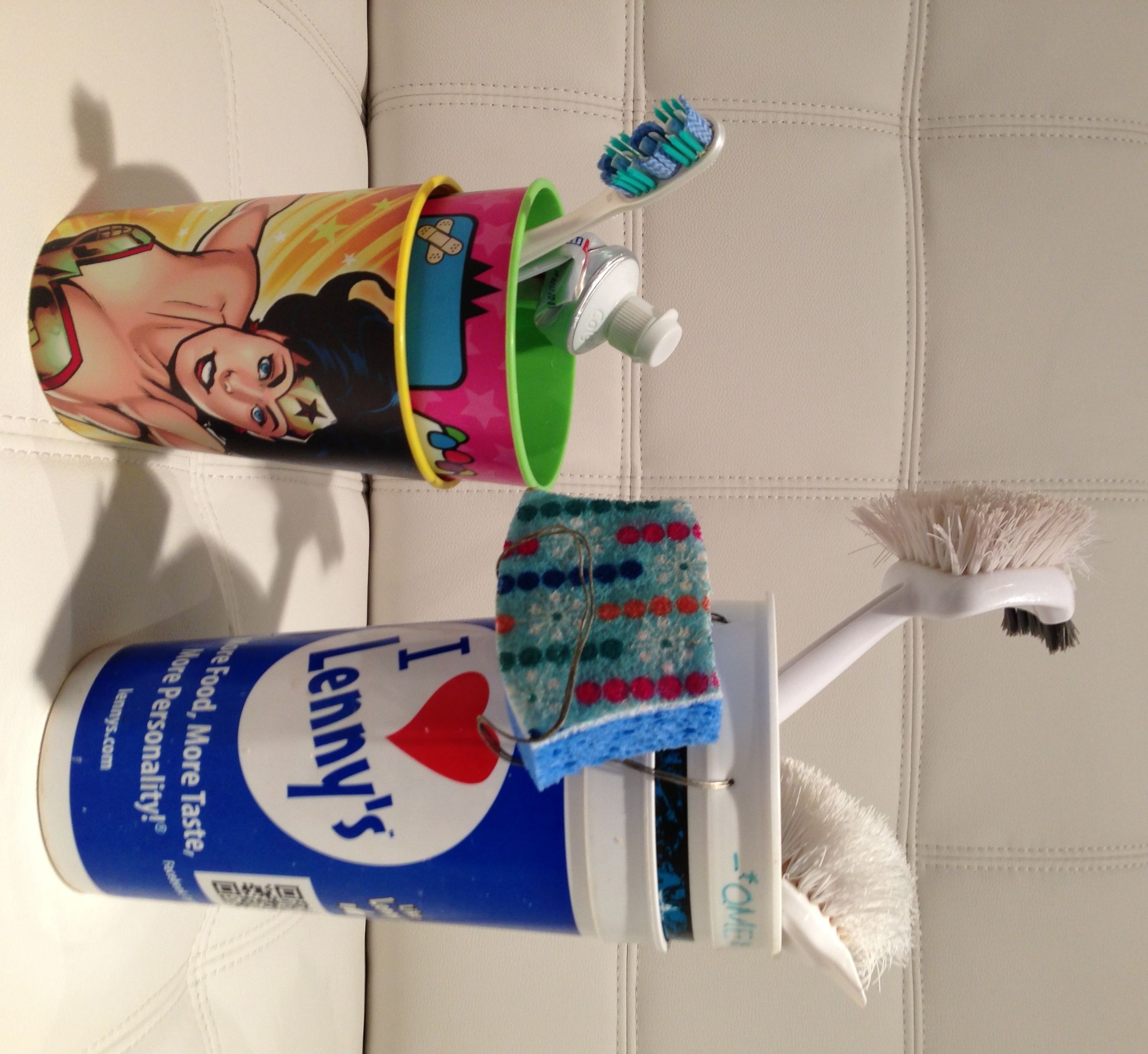 Dish Brush (or Toothbrush) Organizer
