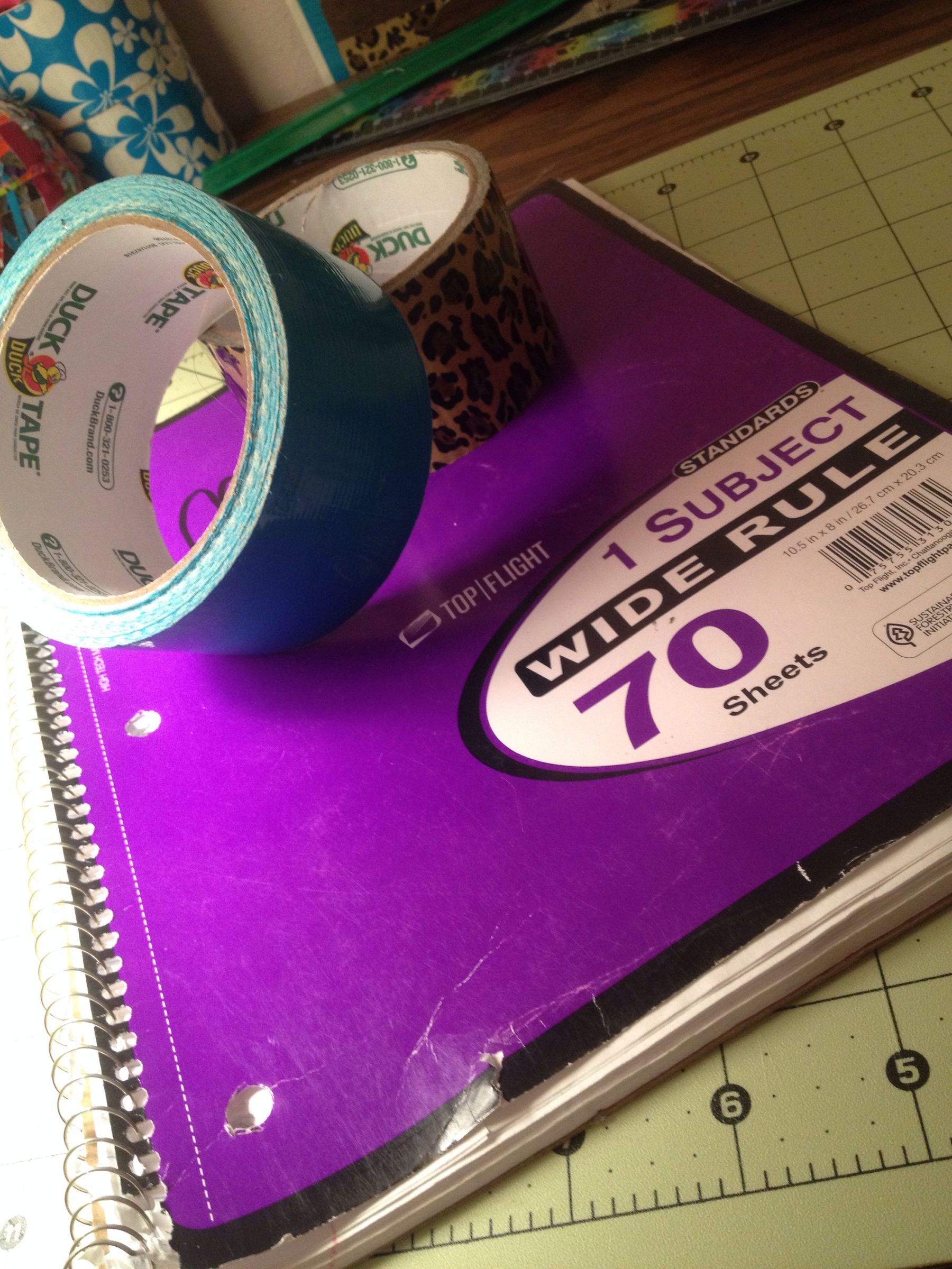 How To- Personalize Your Notebooks With Duct Tape!!!
