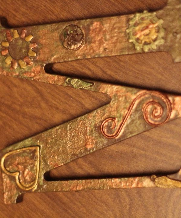 Modge Podge Steampunk Letter