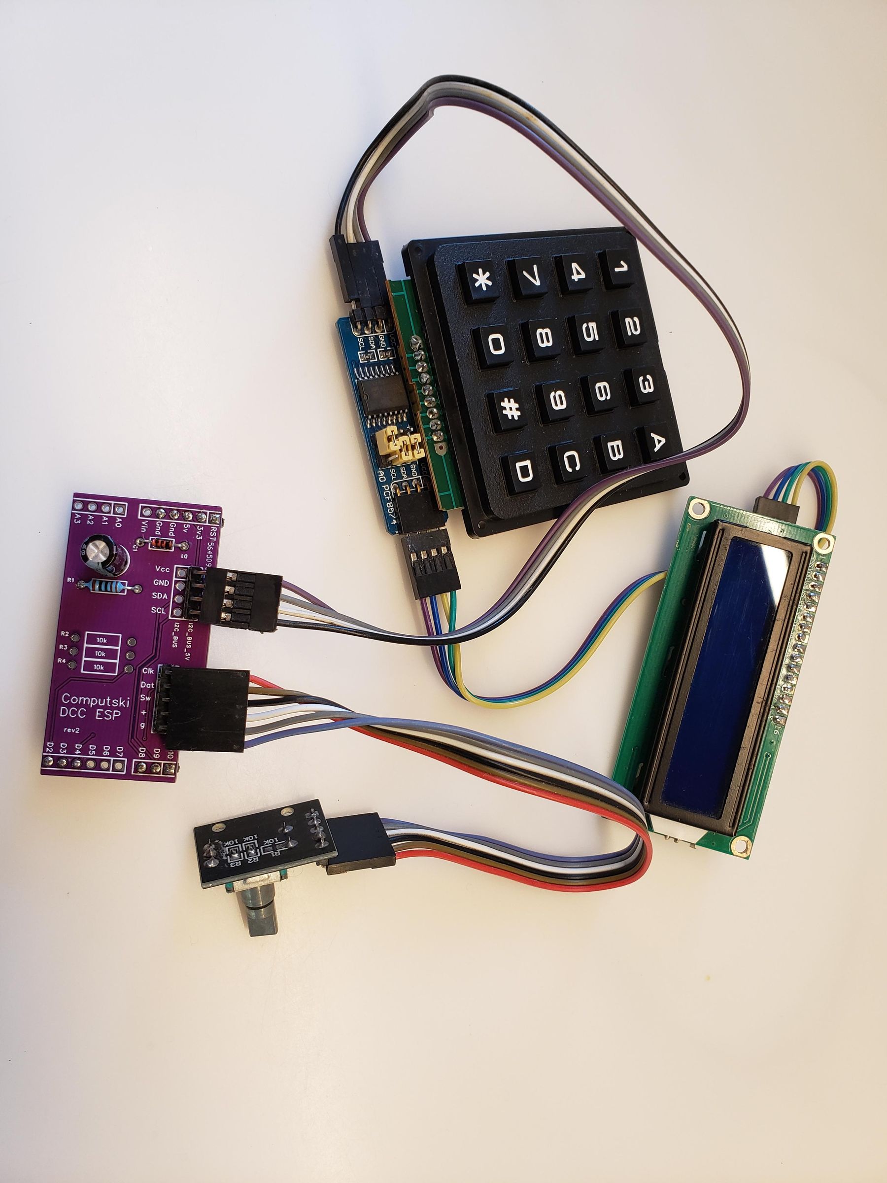 DCC 2 Board Controller: Add a Display, Keypad and Jogwheel : 6 Steps ...