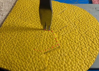 Pricking Holes for the Scales Panel