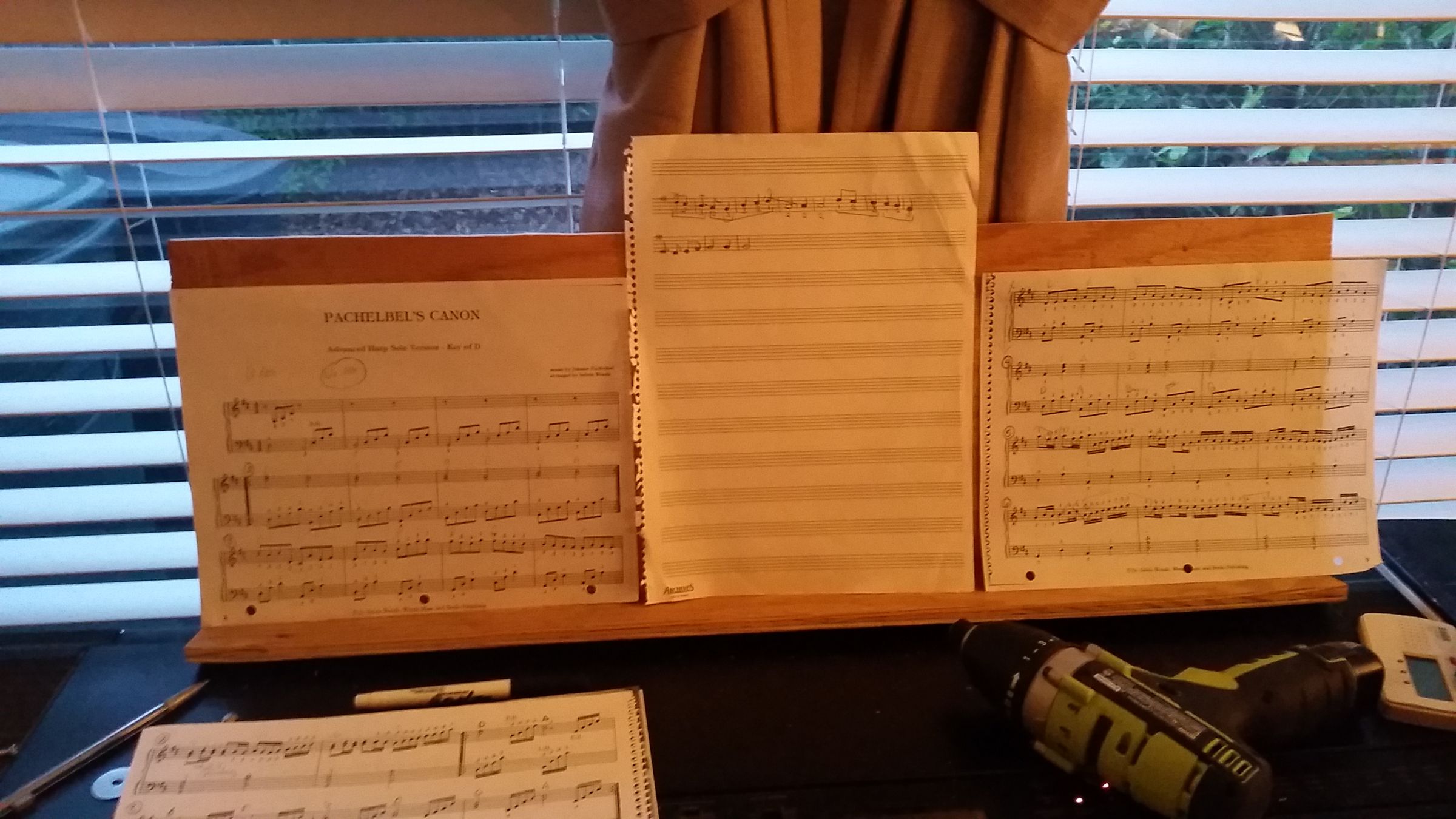 Make a Replacement Music Score Stand for Dp3000c Electronic Piano