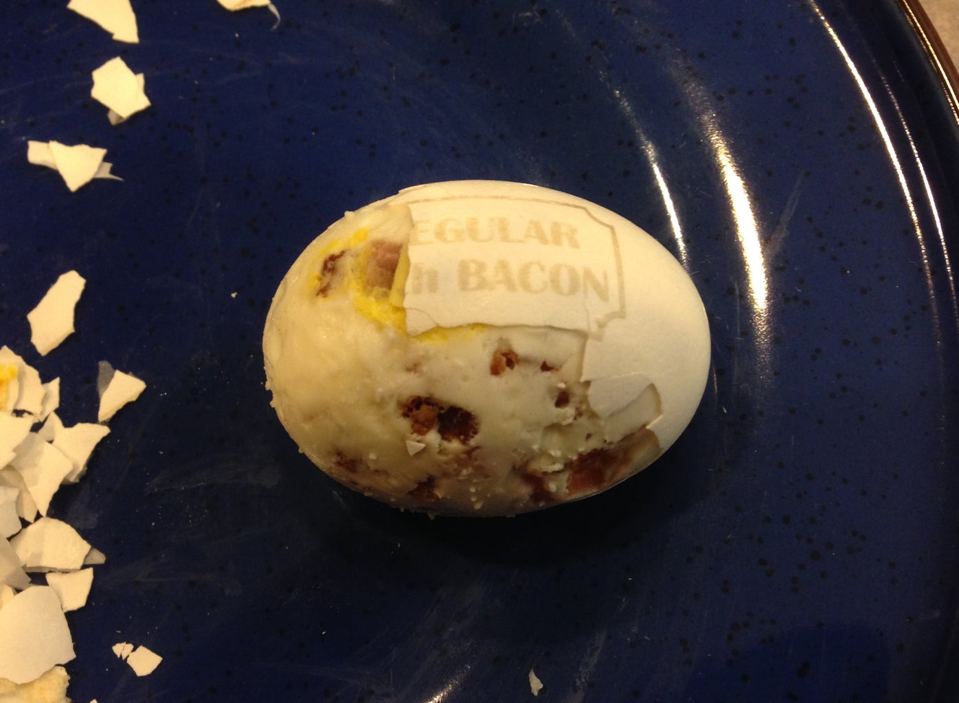 Hard Boiled Eggs With Bacon INSIDE