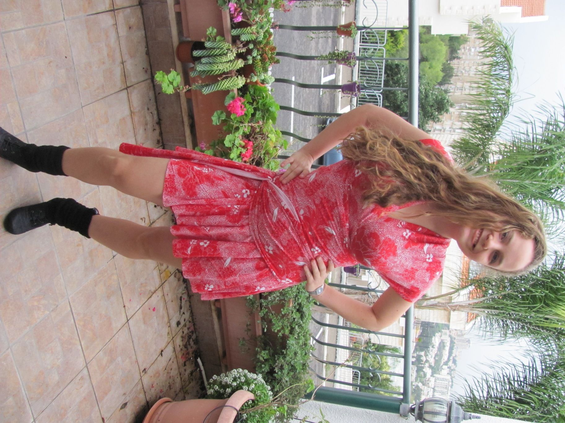 Ember Noir Cascade Infinity Pintuck Dress main image 0