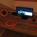 Make a Led Tron Desk and Led Tron Clock