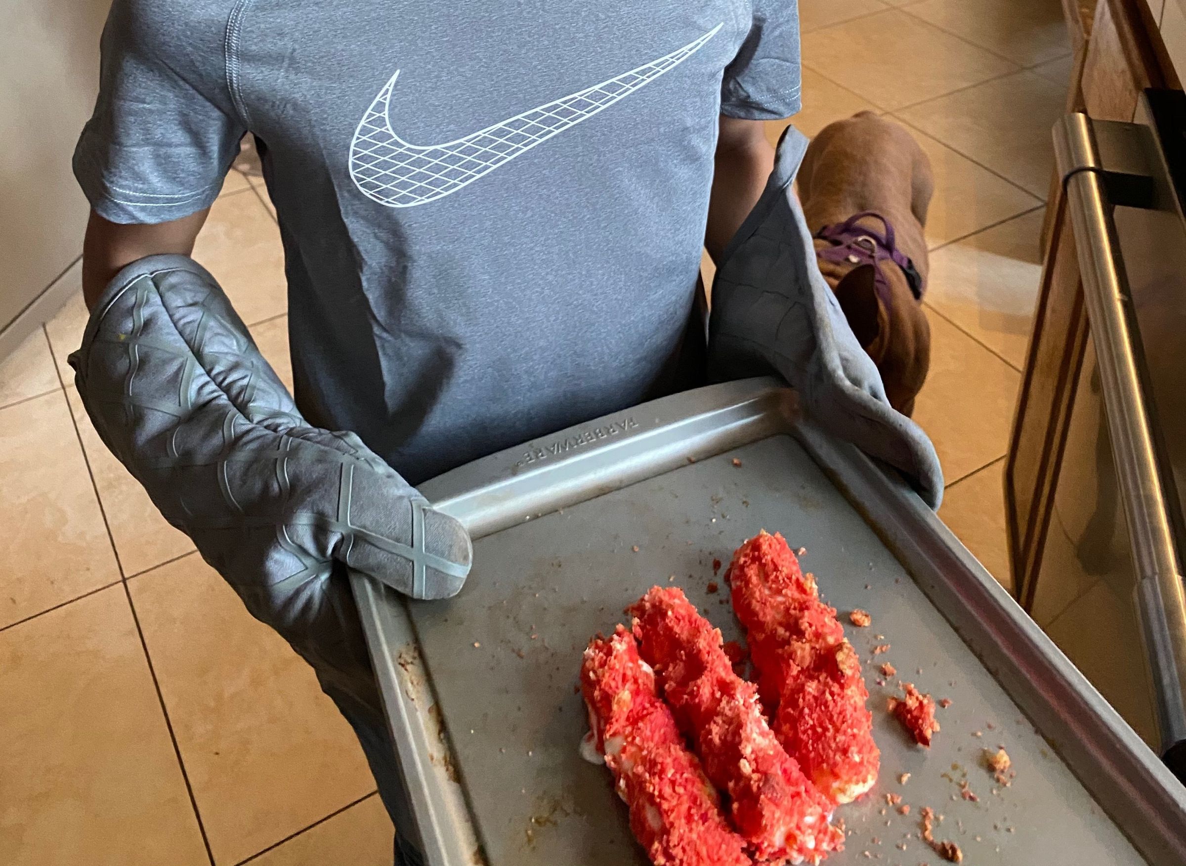 Hot Cheeto Mozzarella Sticks