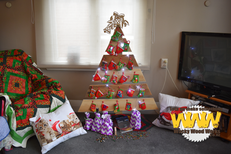 Rustic Xmas Tree & Advent Calendar