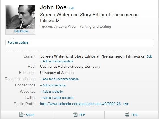 LinkedIn Profile Creation