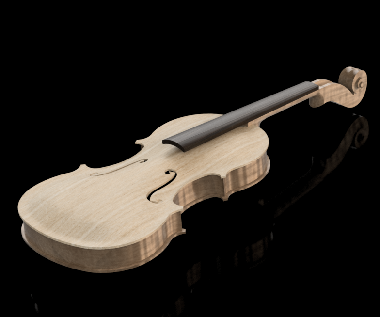 Fusion 360 Modeling the Top of the Guaneri 'del Gesu' Vieuxtemps Violin 