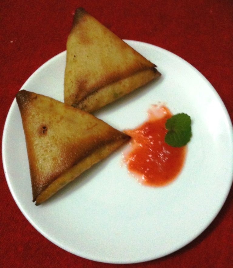 Quick Cheese Samosa