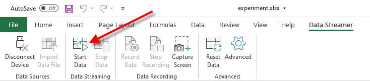 Start the Experiment