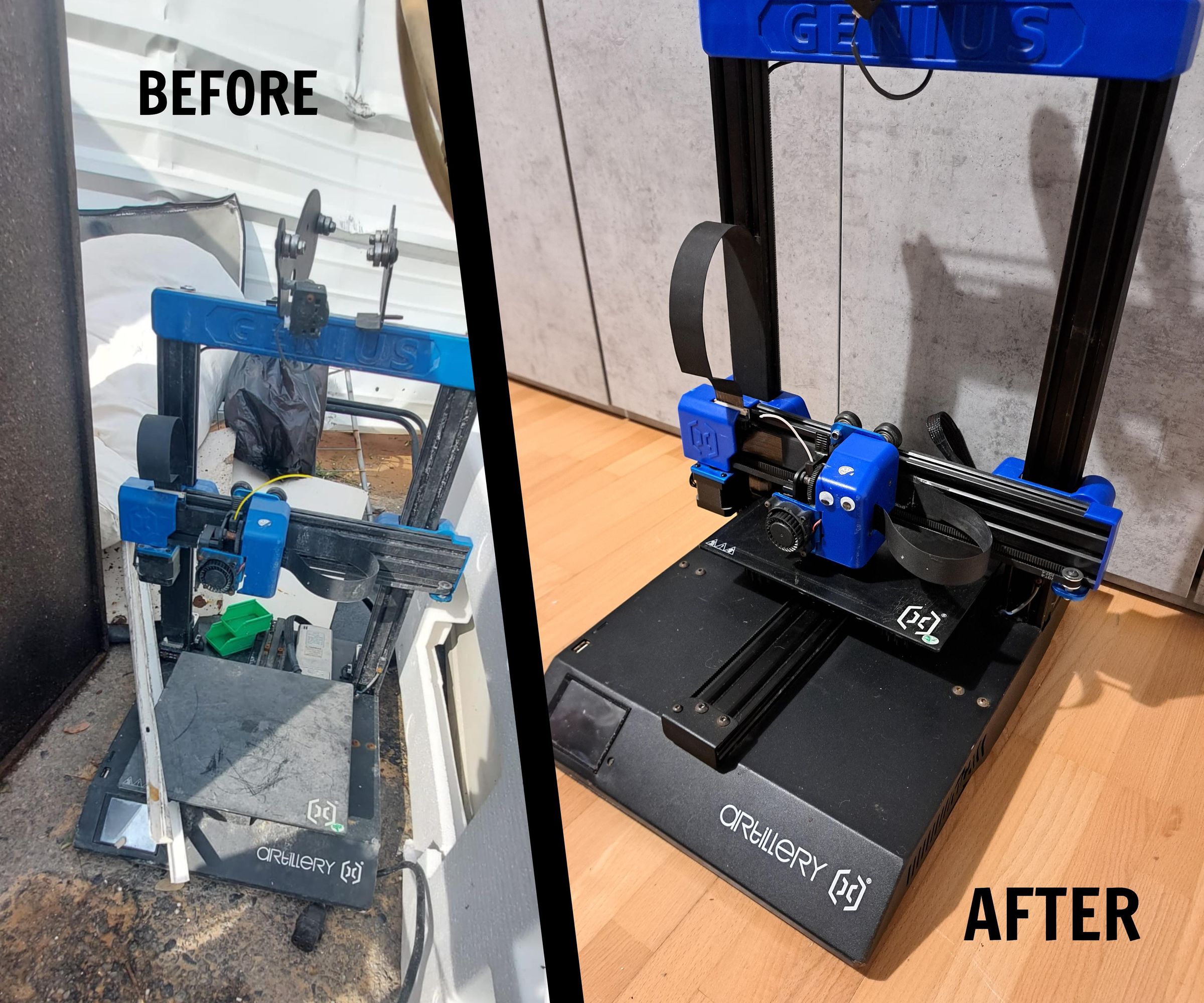 Fixing a 3d Printer From the Street