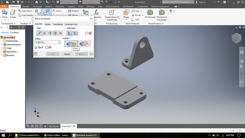 How to Create an Assembly in Inventor : 20 Steps - Instructables