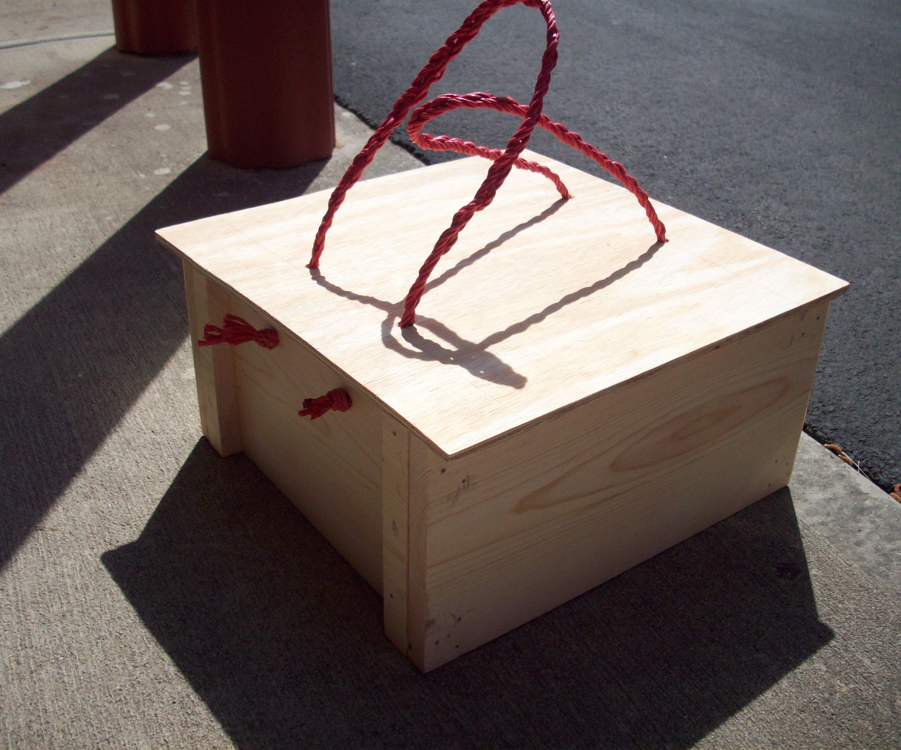 Wooden Crate with Lid