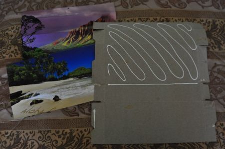 Glue on Decorative Paper