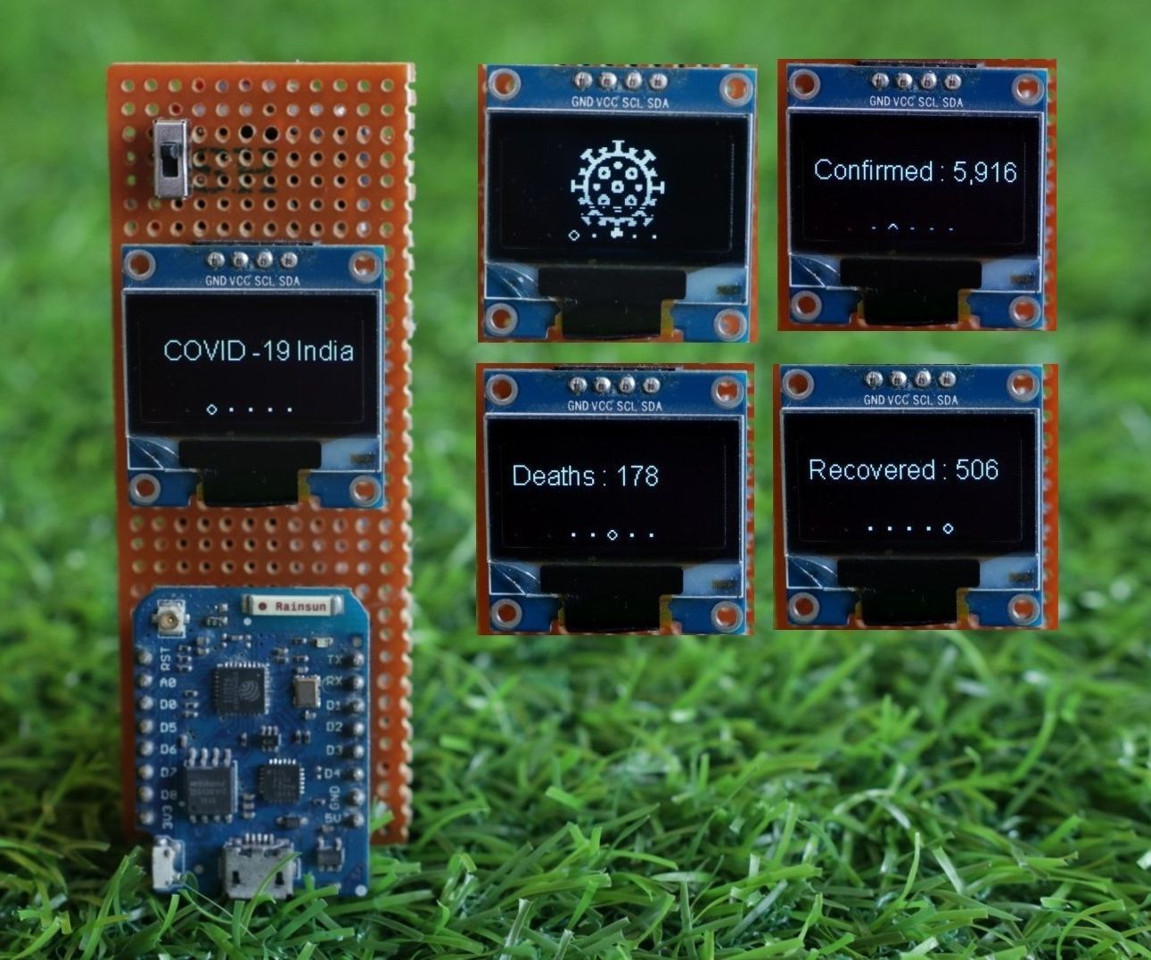 Track COVID-19 Outbreak by ESP8266