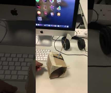 Flag Cardboard Automata by Xavier