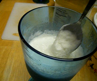 Homemade Peach Mango Shake