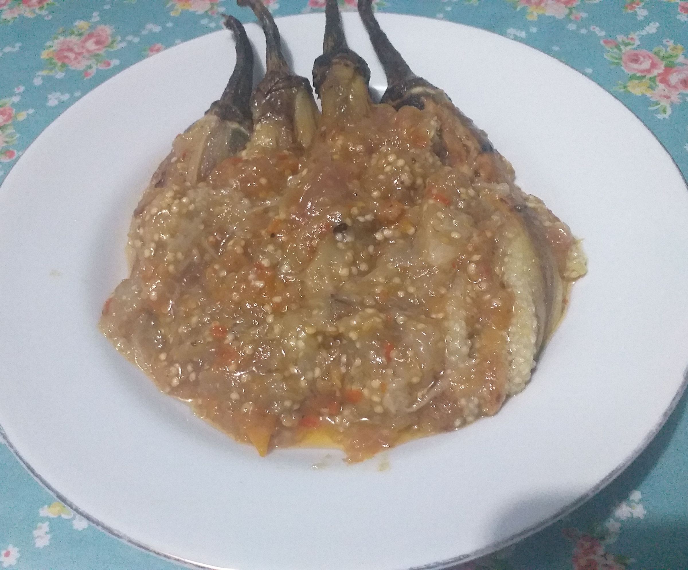 Grilled Eggplants With Chili Sauce 