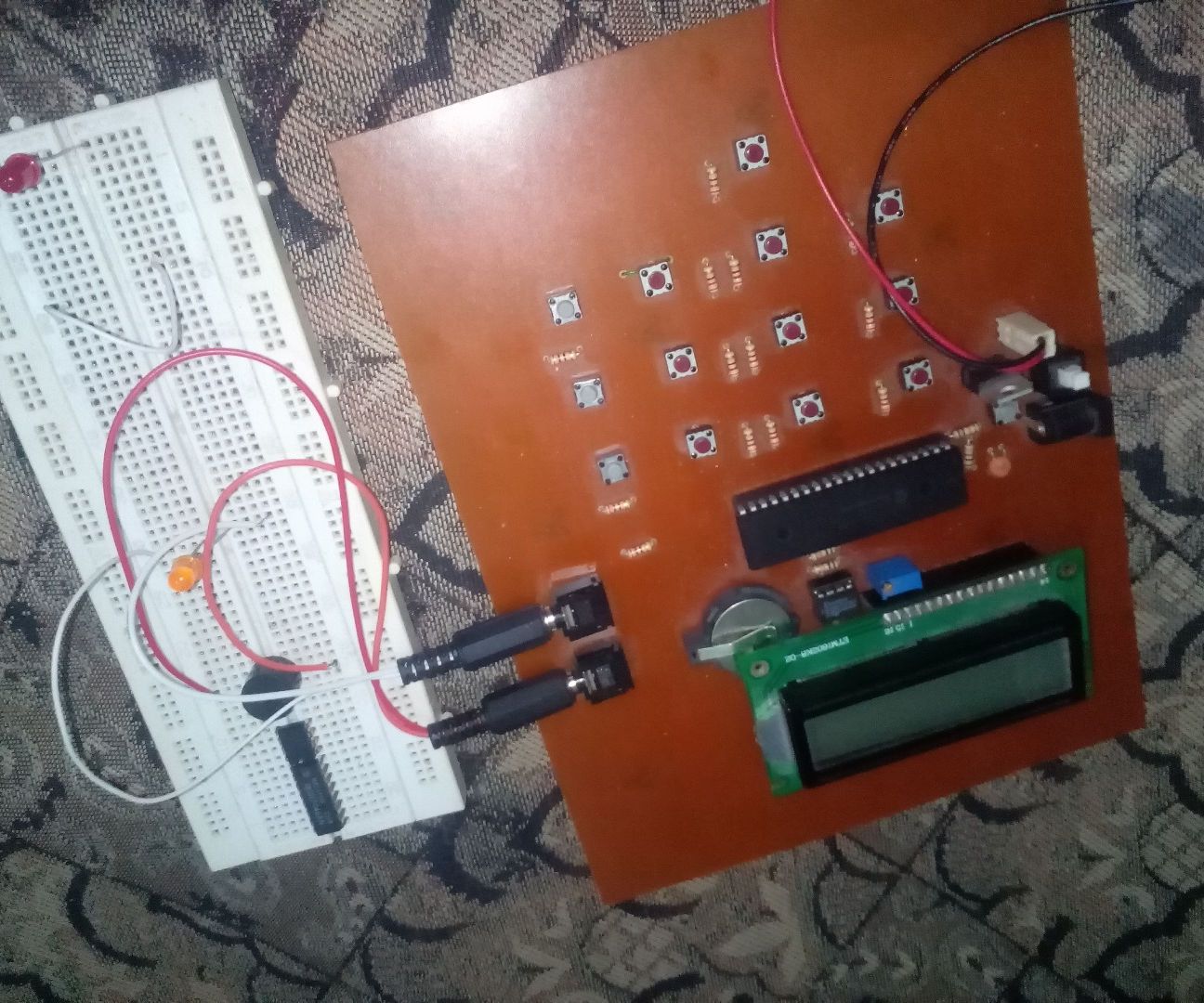 Electronic Security System With RTC and User Define Pin Code