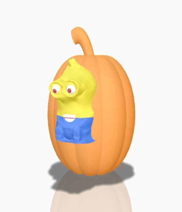 Create a 3D Minion Pumpkin From Photos Using 123DCatch