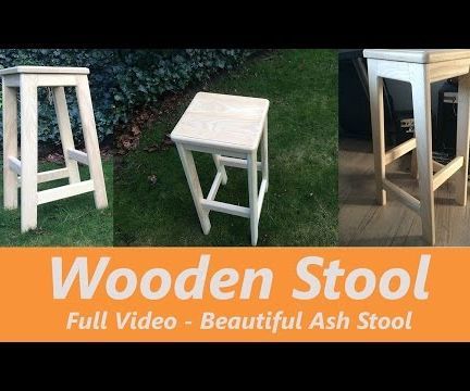 Wooden Bar Stool - Mortise and Tenon Joinery