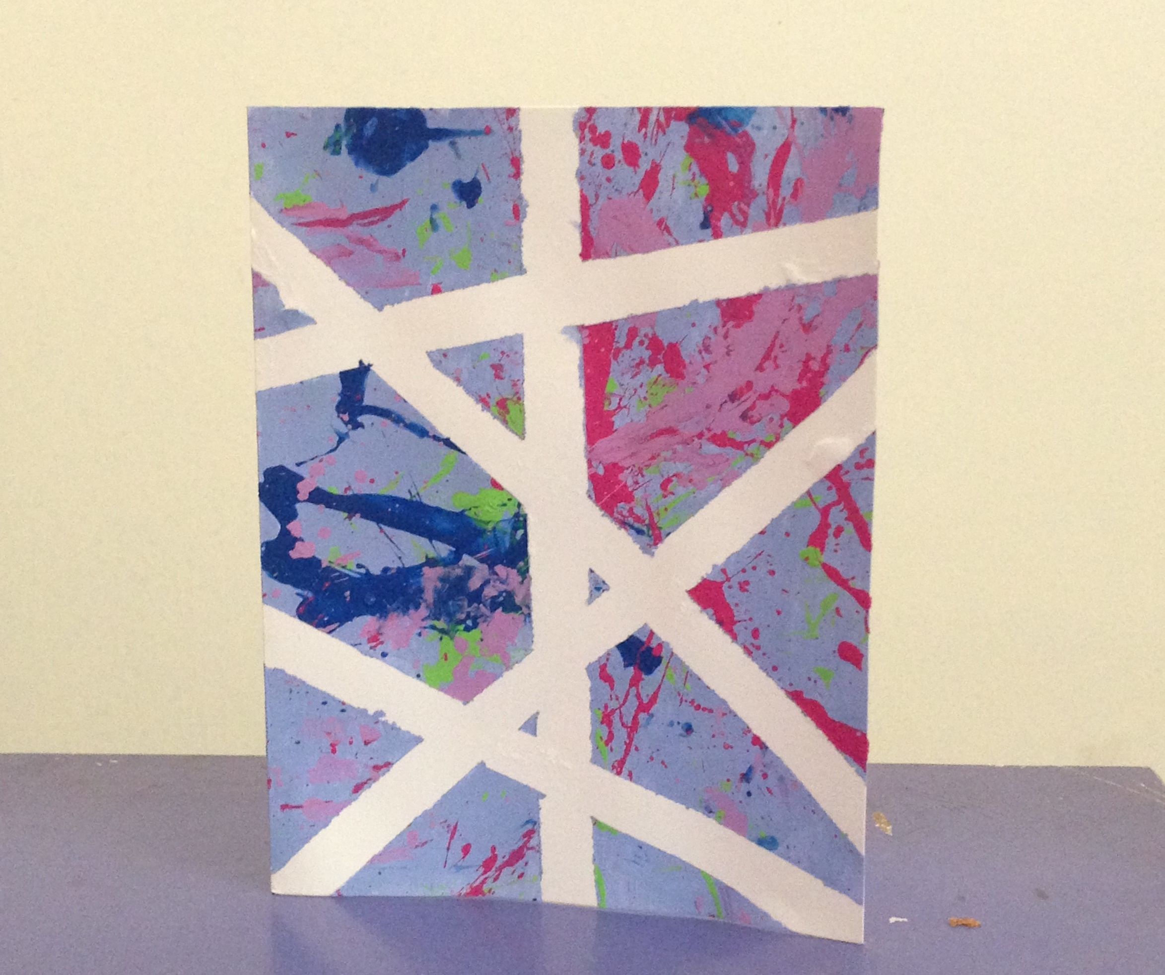 Splatter Card Using Balloons