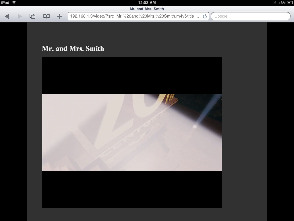 Stream Video to an IPad/iPhone for Free