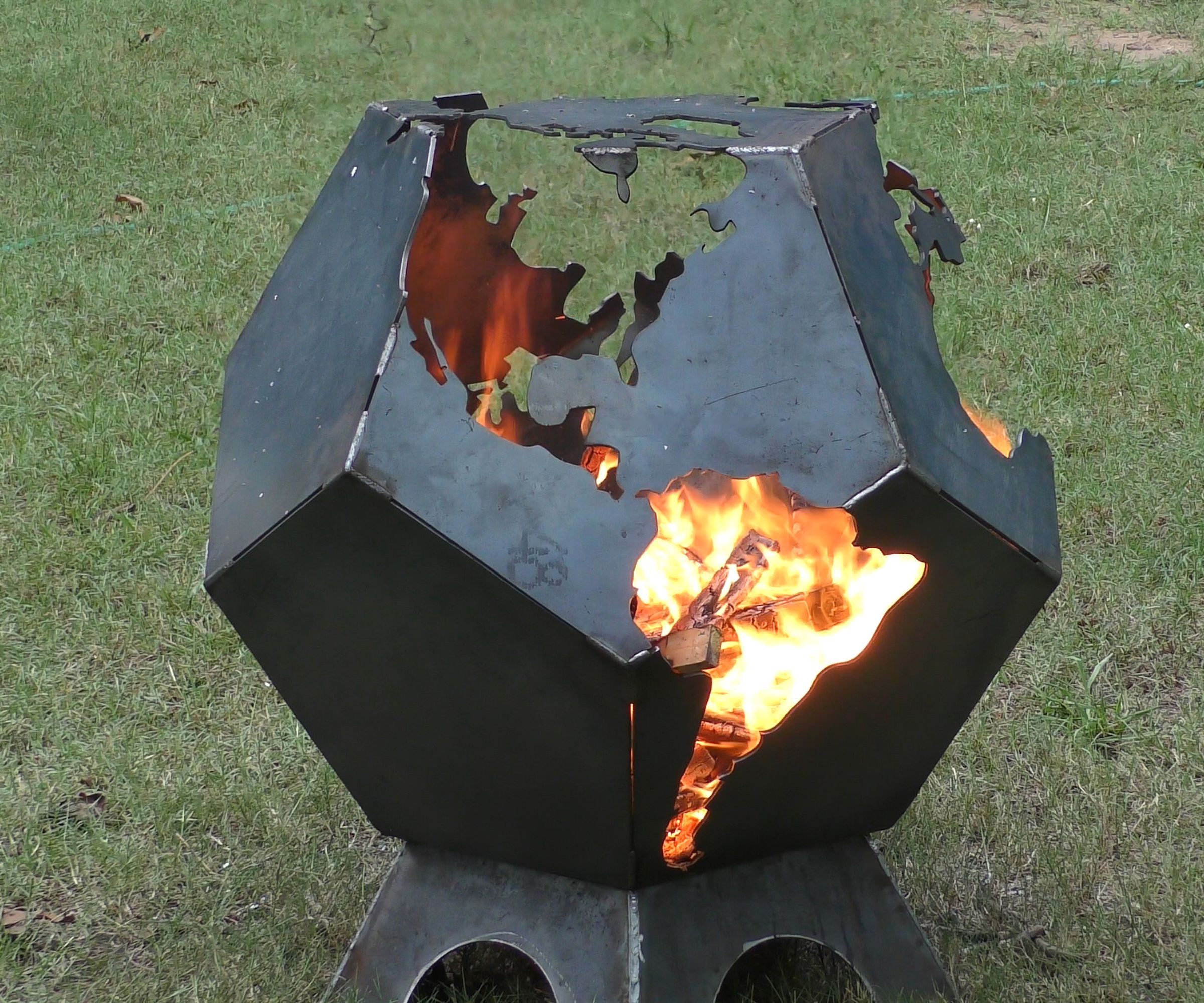 Geometric Globe Firepit